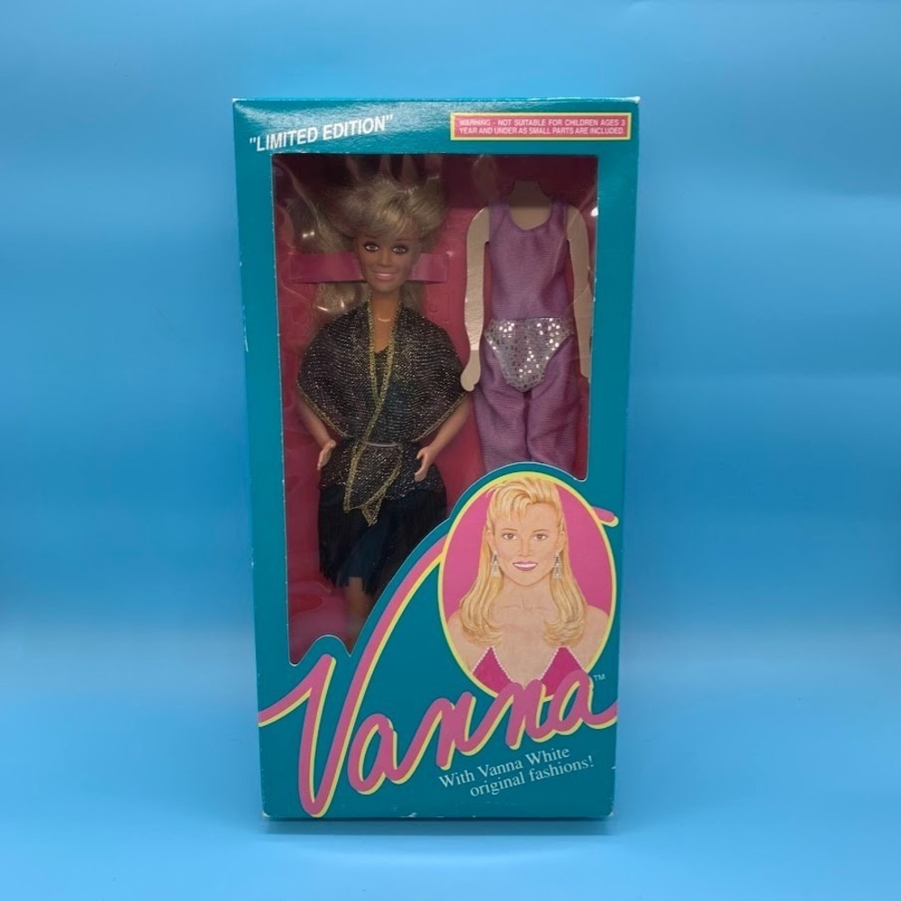Vintage 1990 Vanna White Wheel Of Fortune Limited Edition Doll In Box Outfit #12